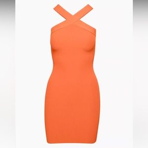 Babaton Sculpt Knit Criss Cross Dress